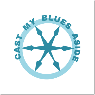 "Cast My Blues Aside" -  Boat Charm Design Posters and Art